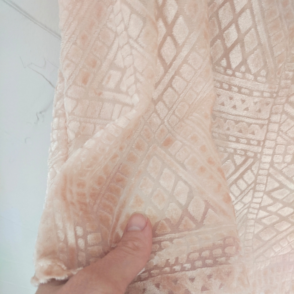 Lucky Brand Tank Top Velvet Burnout Blush Pink, Size S - Picture 4 of 5